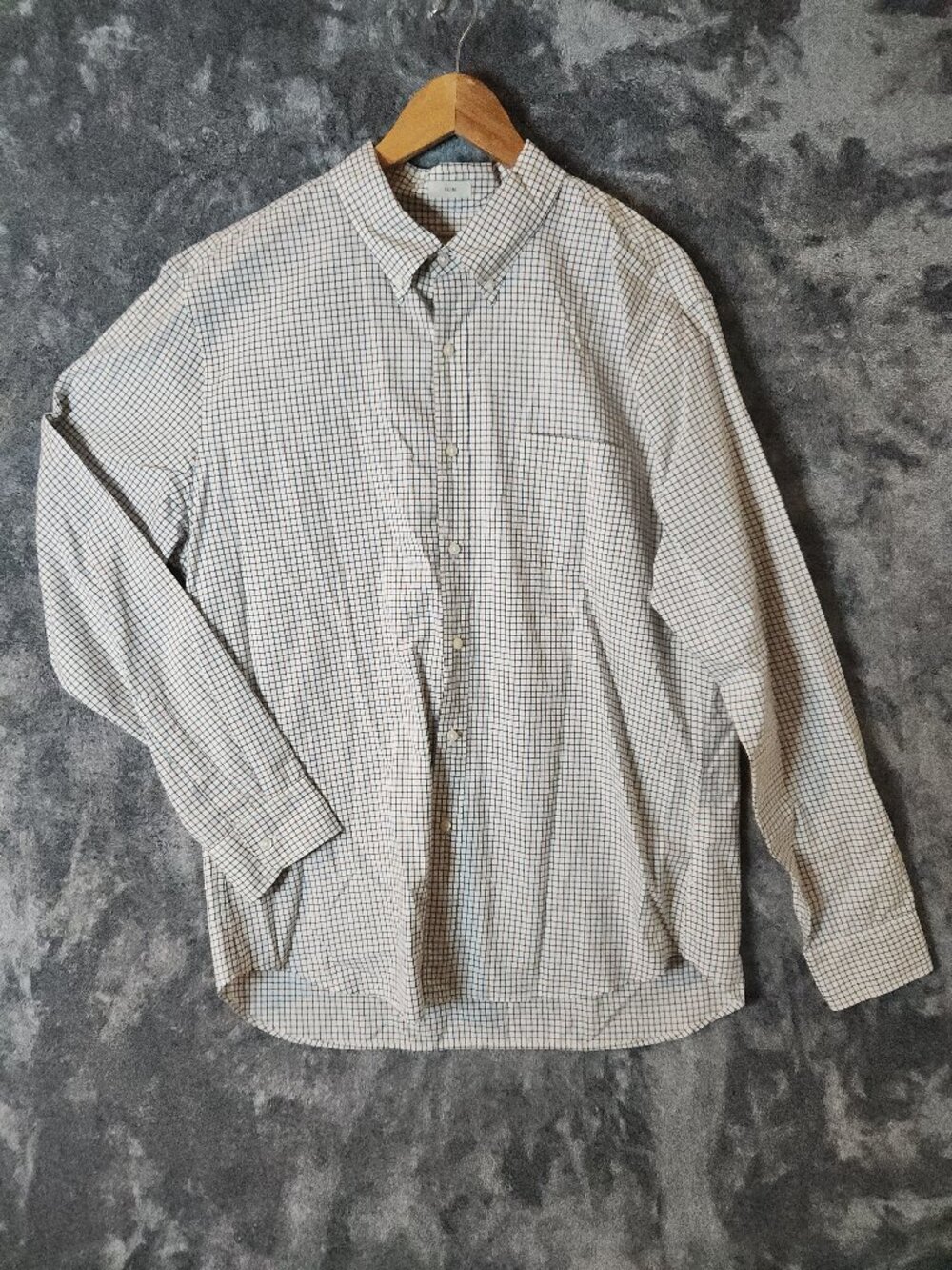 J.Crew Mens Slim Button-Up Shirt XL  Plaid Cotton Preppy Summer Checkered EUC